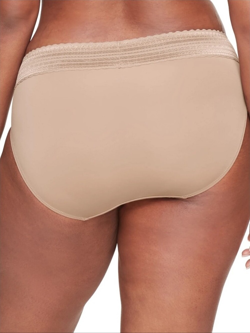 Warner's 3-Pack Microfiber Lace Briefs - Black & Beige & Taupe T15 - Picture 5 of 5